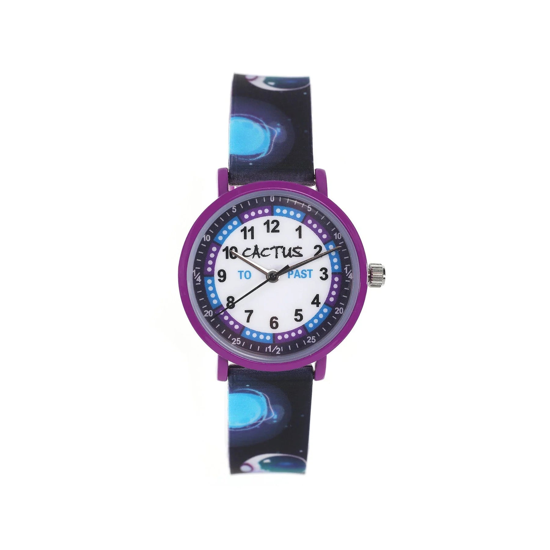 Cactus Watch Astronauts Space Time Teacher Purple Watch CAC-143-M01