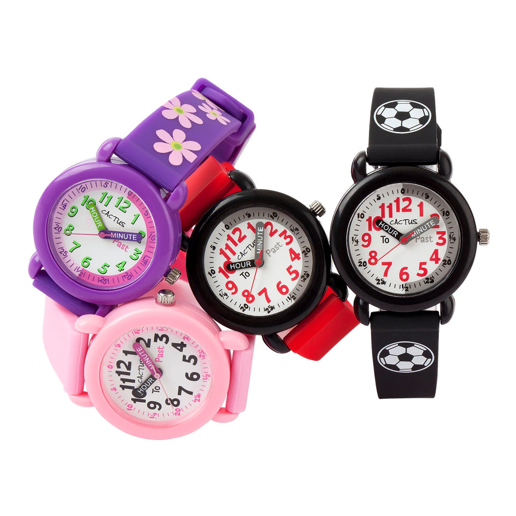 Cactus Timekeeper Black Soccer Ball Watch CAC-113-M01