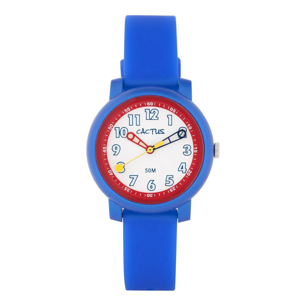 Cactus Blue Silicone Watch CAC131M03 50m water resistant