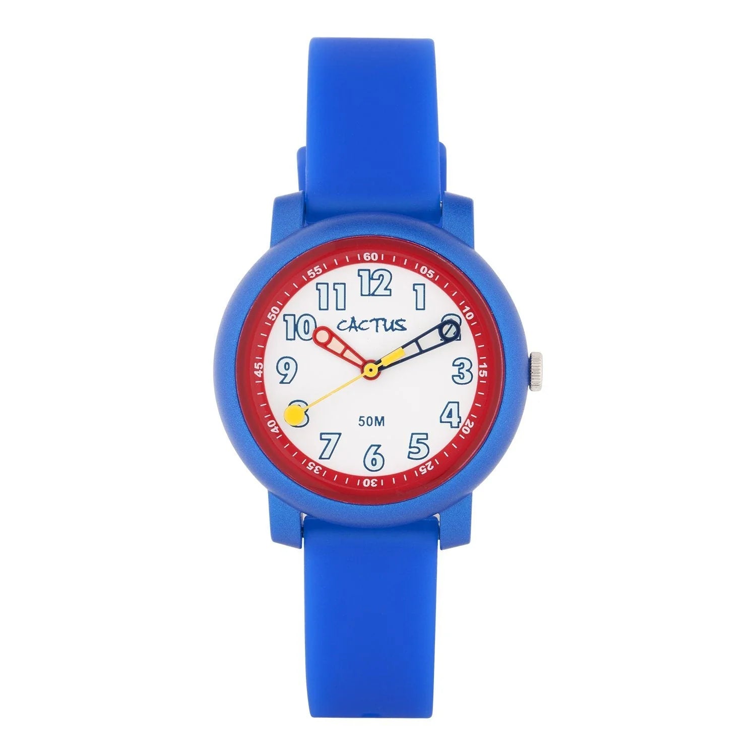 Cactus Blue Silicone Watch CAC131M03 50m water resistant