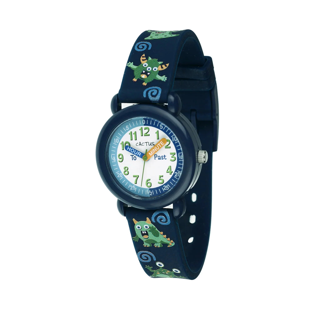 Cactus Time Teacher Monster Navy Blue Watch CAC-113-M03