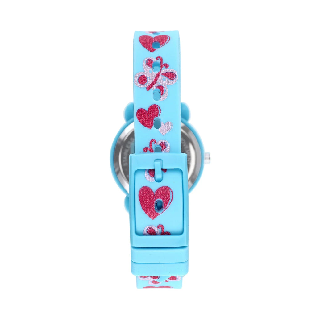 Cactus Time Teacher Blue Butterflies & Heart Watch CAC-113-M04
