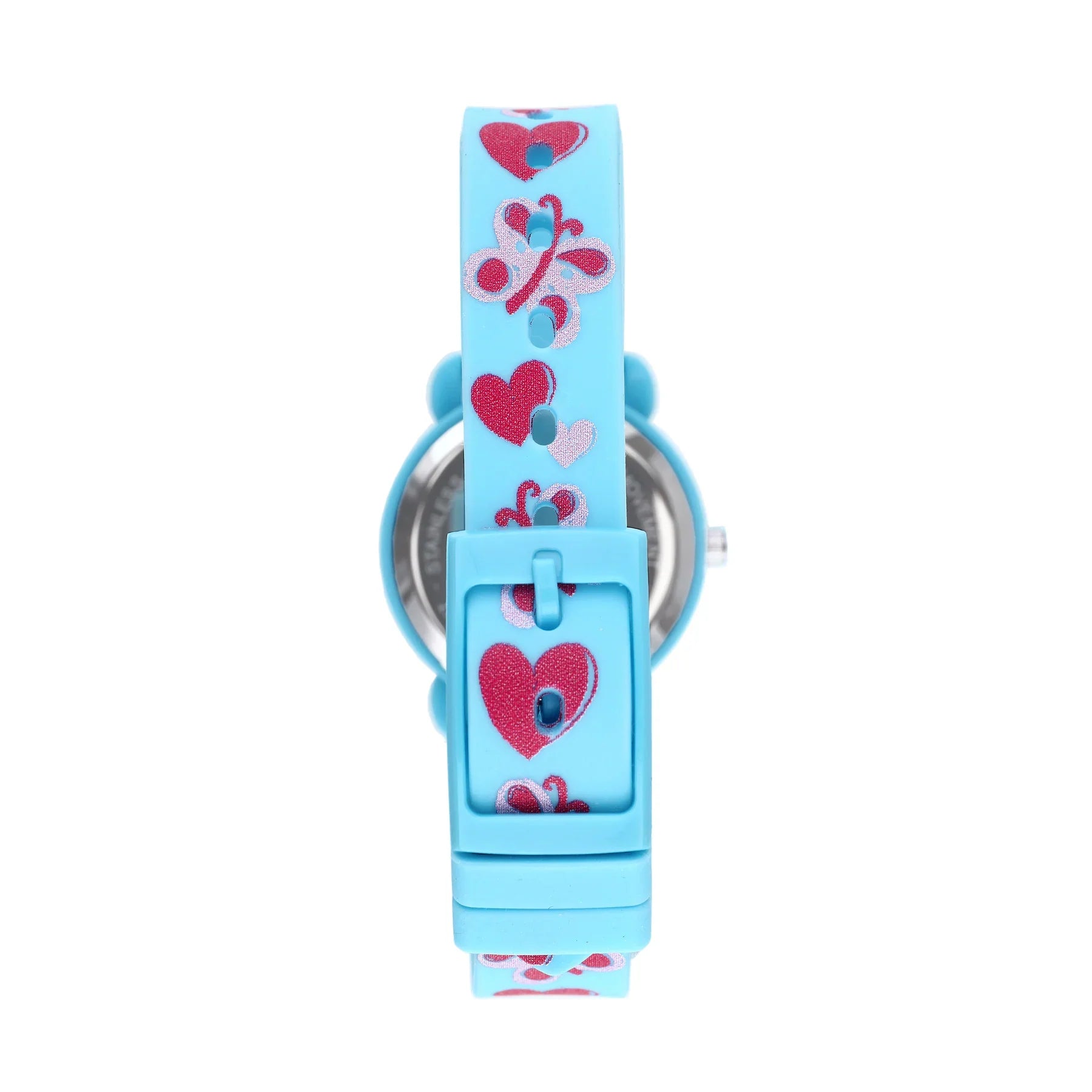 Cactus Time Teacher Blue Butterflies & Heart Watch CAC-113-M04