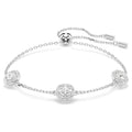 Una Angelic bracelet Round cut, Double sided motifs, White, Rhodium plated M 5732272