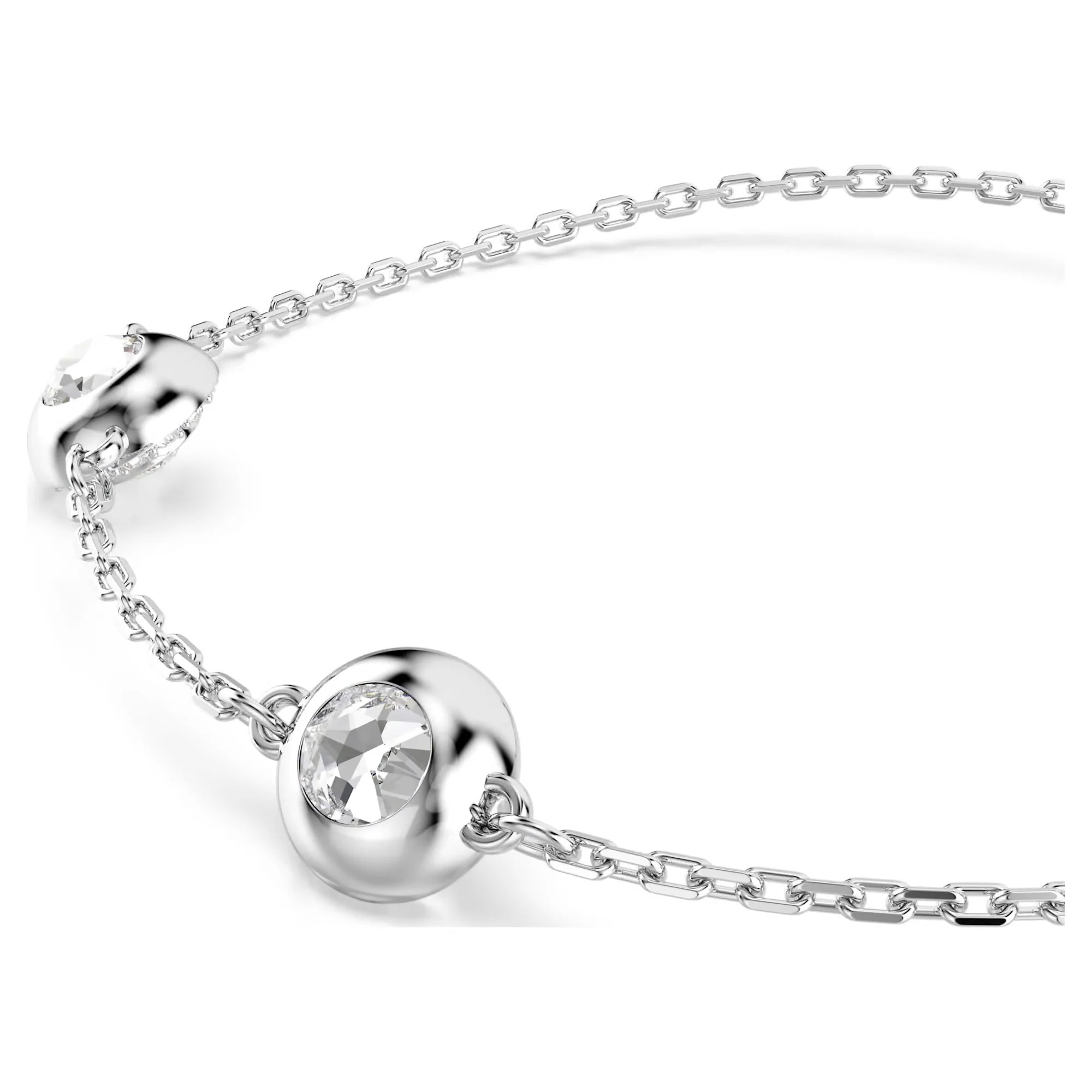 Una Angelic bracelet Round cut, Double sided motifs, White, Rhodium plated M 5732272