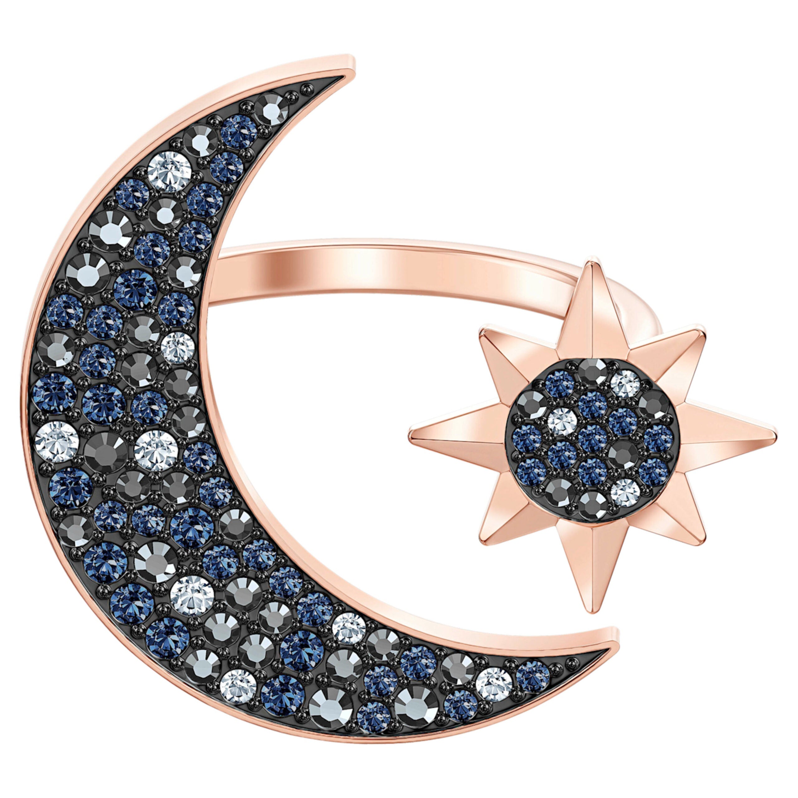 Symbolica Moon Ring Rose Gold plated Size 55 5499613