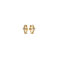 Disney Mickey and Minnie 14k gold-plated hoop earrings with clear cubic zirconia 262959C01 (High Resolution)