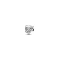Heart 14k gold-plated stud earrings with clear cubic zirconia 263003C01 (High Resolution)