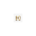 14k Gold-plated hoop earrings with clear cubic zirconia 263015C01 (High Resolution)