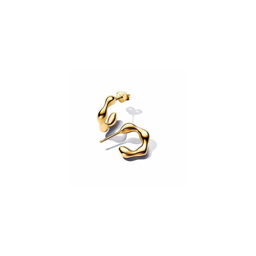 14k Gold-plated hoop earrings 263269C00 (High Resolution)