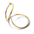 Organically Shaped 42 mm Open Hoop Earri 263299C00