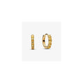 14k gold-plated huggie earrings with vibrant yellow crystal 263849C01 (High Resolution)