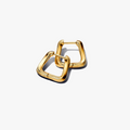 Twisted 14k gold-plated hoop earrings 263875C00 (High Resolution)
