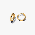 Twisted 14k gold-plated hoop earrings 263878C00 (High Resolution)
