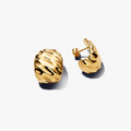 Rippled 14k gold-plated hoop earrings an 263879C00 (High Resolution)