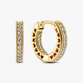 Pandora Shine Hoop Earrings w Clear CZ 266317C01 (High Resolution)