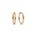 Snake chain pattern 14k gold-plated hoop 269532C00 (High Resolution)