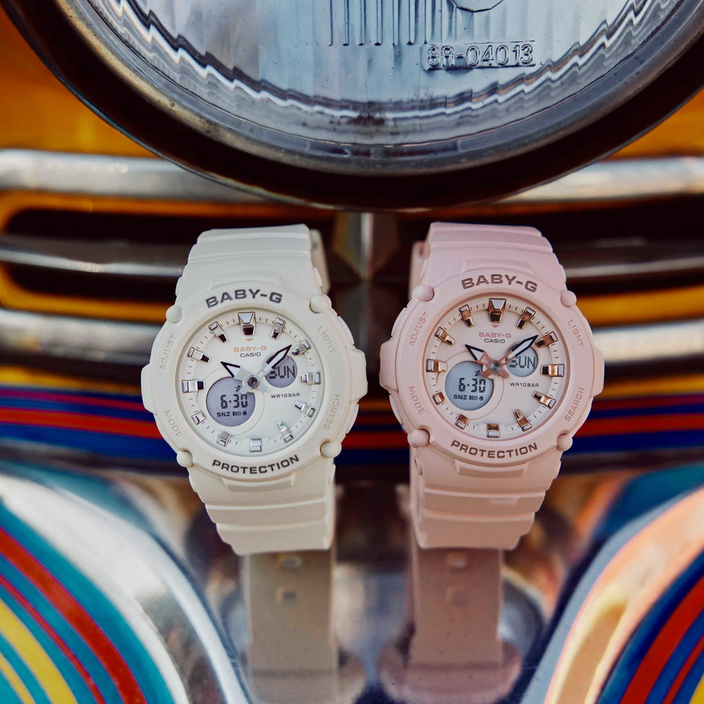 Baby G Outdoor Col, Pink Face & resin Band BGA275-4A