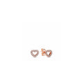 PANDORA Rose Captured Hearts Earring Stu 280528CZ (High Resolution)