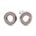 Pandora Signature Two tone Logo   Pavn++ Stud Earrings 282780C01