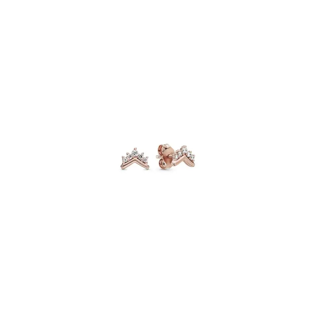 Pandora Rose Tiara Wishbone Studs w Clea 288274CZ (High Resolution)