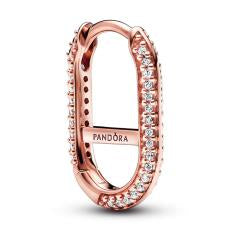 14k Rose gold-plated hoop link earring w 289682C01