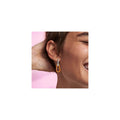 Sterling silver link earring with UV flu 291982C01 (High Resolution)
