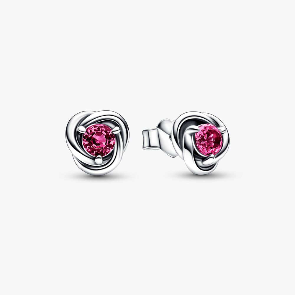 October Birthstone silver stud earrings 292334C05 (High Resolution)
