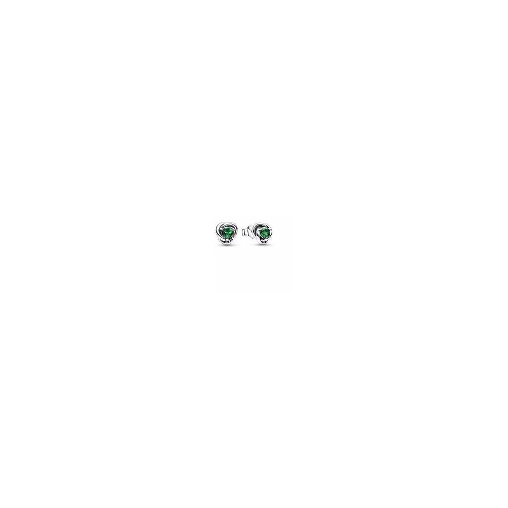 May Birthstone silver stud earrings with 292334C08 (High Resolution)