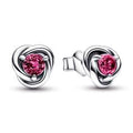 October Birthstone silver stud earrings 292334C05