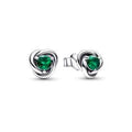 May Birthstone silver stud earrings with 292334C08