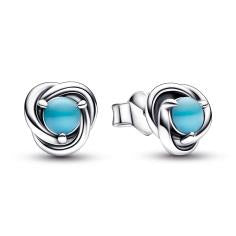 December Birthstone silver stud earrings 292335C02
