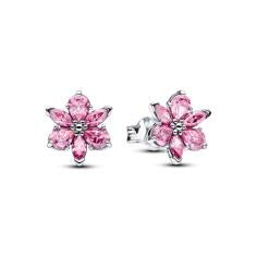 Herbarium cluster sterling silver stud earrings wi 292633C02