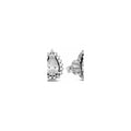 Sterling silver stud earrings with clear cubic zirconia 292834C01 (High Resolution)