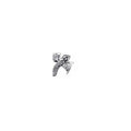 Project House Dragon sterling silver stud earrings with salsa red crystal 292970C01 (High Resolution)