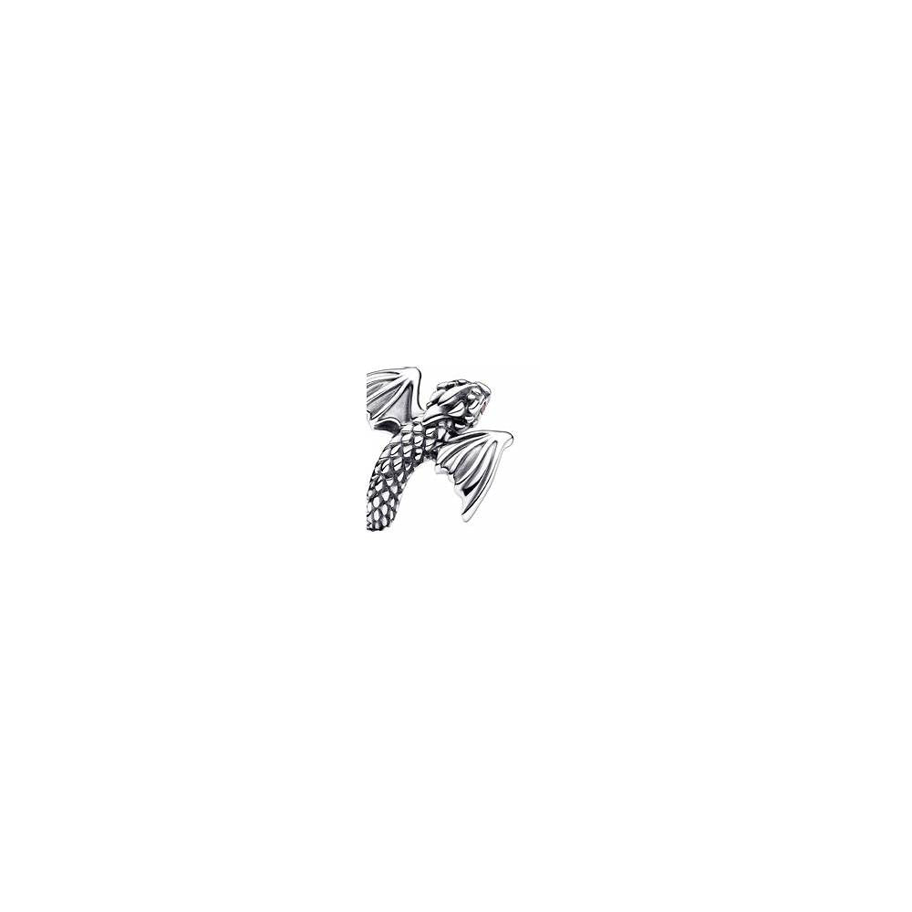 Project House Dragon sterling silver stud earrings with salsa red crystal 292970C01 (High Resolution)