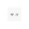 Heart sterling silver stud earrings with clear cubic zirconia 293003C01 (High Resolution)