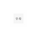 Heart sterling silver stud earrings with clear cubic zirconia 293097C01 (High Resolution)
