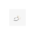Sterling silver ear cuff with white treated freshwater cultured pearl and clear cubic zirconia 293151C01 (High Resolution)
