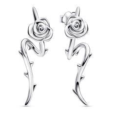 Rose sterling silver stud earrings 293214C00