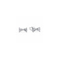 Bow sterling silver stud earrings with clear cubic zirconia 293542C01 (High Resolution)