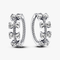 Bow sterling silver hoop earrings with c 293545C01 (High Resolution)