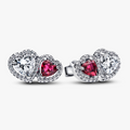 Hearts sterling silver stud earrings wit 293633C01 (High Resolution)