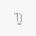 Sterling silver openable link stud earring 293856C00 (High Resolution)