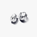 Rippled sterling silver hoop earrings 293874C00 (High Resolution)