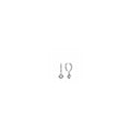 Square Sparkle Silver Hoop Earrings w CZ 298503C01 (High Resolution)