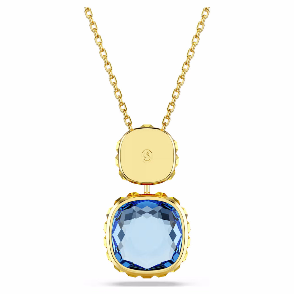 Chroma pendant Cushion cut, Multicoloured, 18k gold finish 5692496