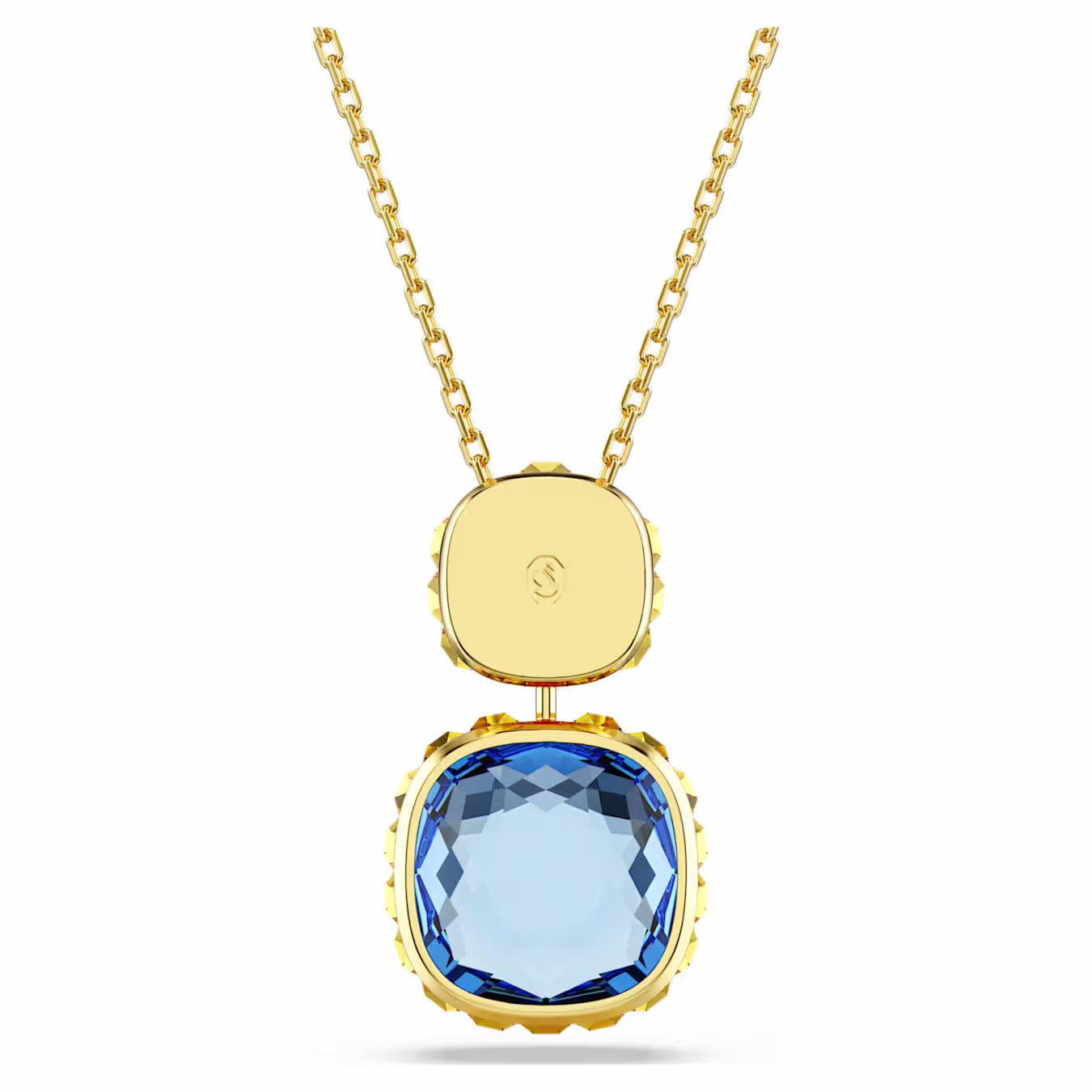 Chroma pendant Cushion cut, Multicoloured, 18k gold finish 5692496