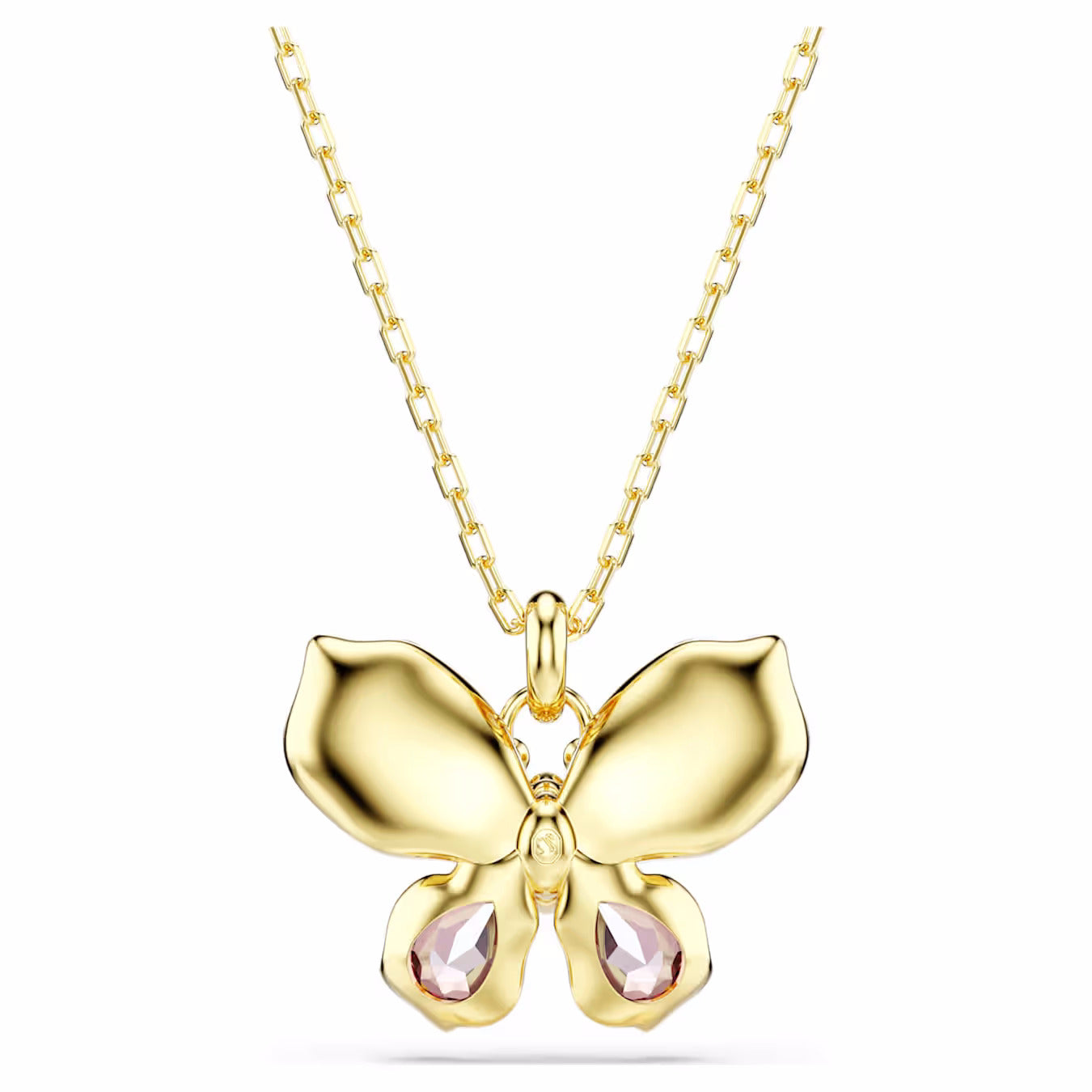Idyllia pendant Mixed cuts, Pavé, Butterfly, Multicoloured, 18k gold finish 5709950
