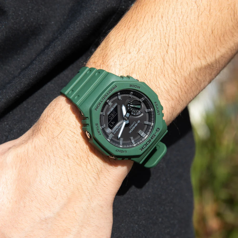 Casio G Shock Duo Bluetooth, Green Resin Band GAB2100-3A